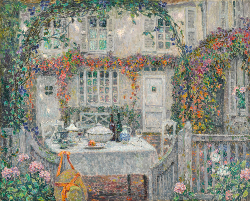 La Table, 1920. Creator: Henri Eugene Le Sidaner.