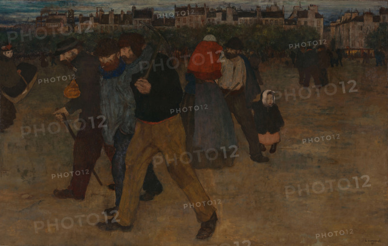 Returning from Work at Sunset, 1896. Creator: Henri Evenepoel.