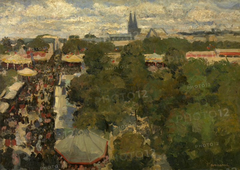 Sunday Fair at Les Invalides, 1897. Creator: Henri Evenepoel.