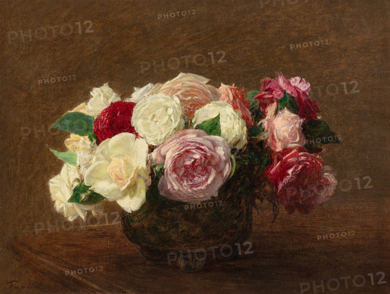 Roses, 1894. Creator: Henri Fantin-Latour.