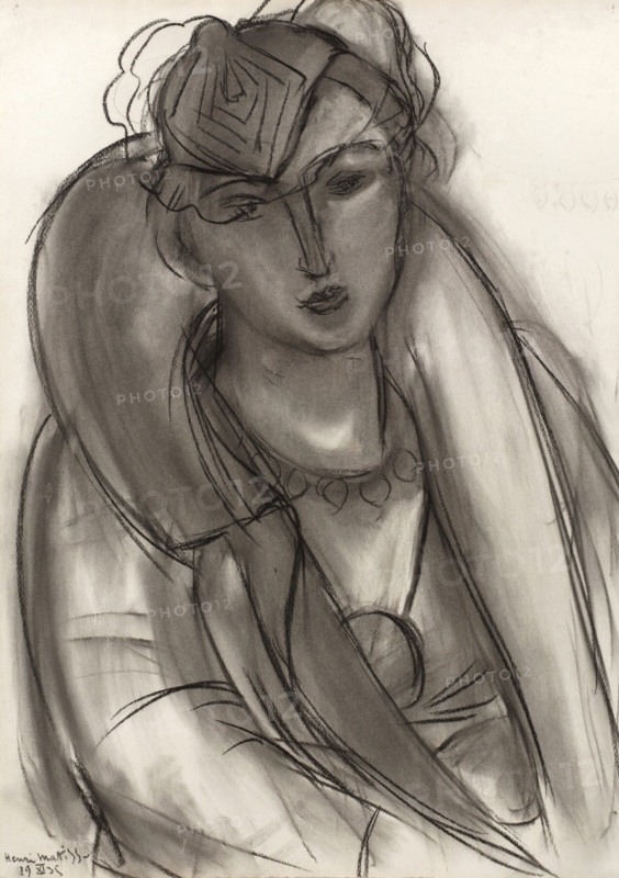 Lydia (Étude pour Portrait au manteau bleu), 1935. Creator: Henri Matisse.