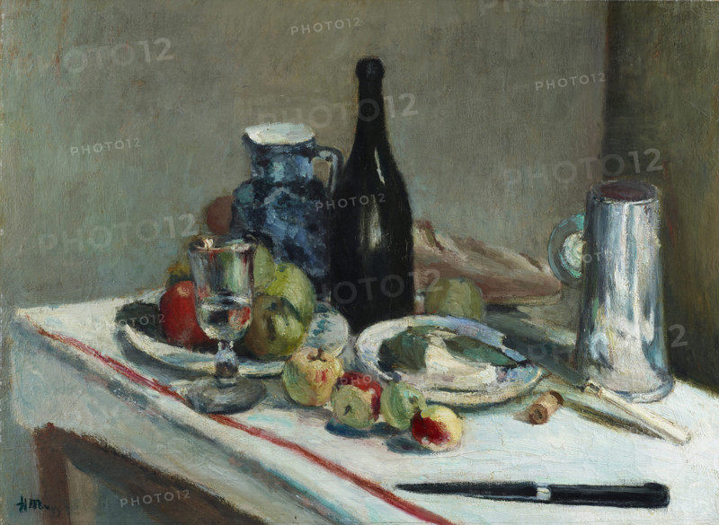 Nature morte au couteau noir (Still life with black Knife), 1896. Creator: Henri Matisse.