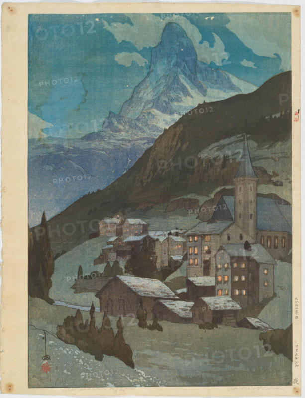 The Matterhorn at Night, 1925. Creator: Hiroshi Yoshida.