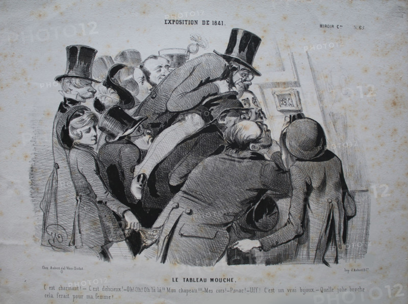 Exposition de 1841. Le tableau mouche Creator: Honore Daumier.