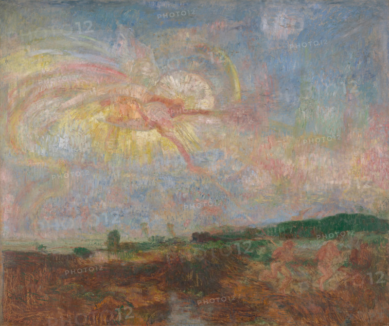 Adam and Eve expelled from Paradise, 1887. Creator: James Ensor.