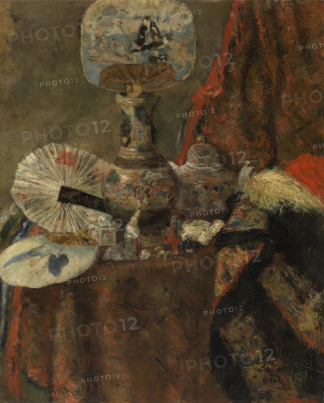 Still Life with Chinoiseries, 1880. Creator: James Ensor.