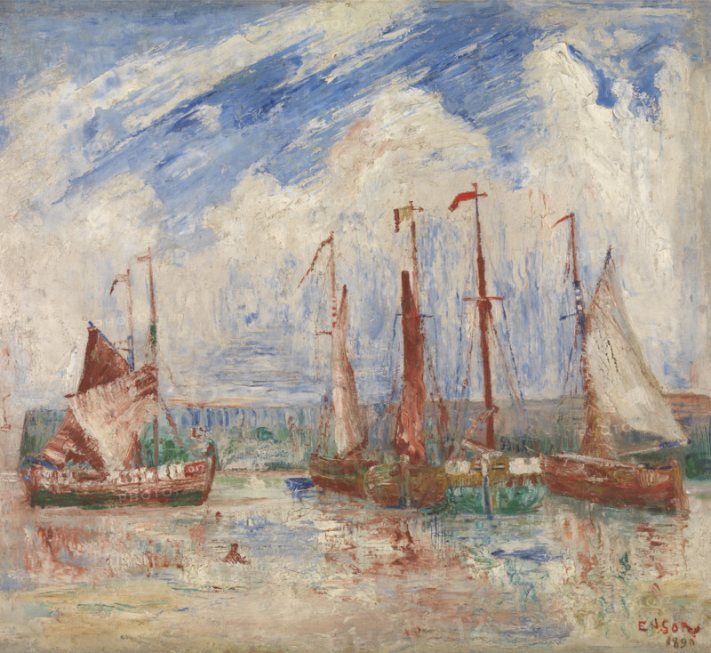 Sloops, 1890. Creator: James Ensor.