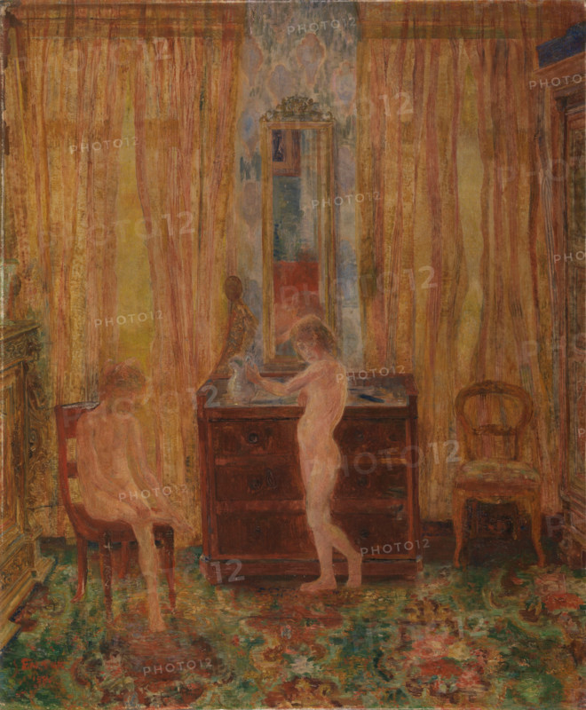 Children at their Morning Toilet, 1886. Creator: James Ensor.