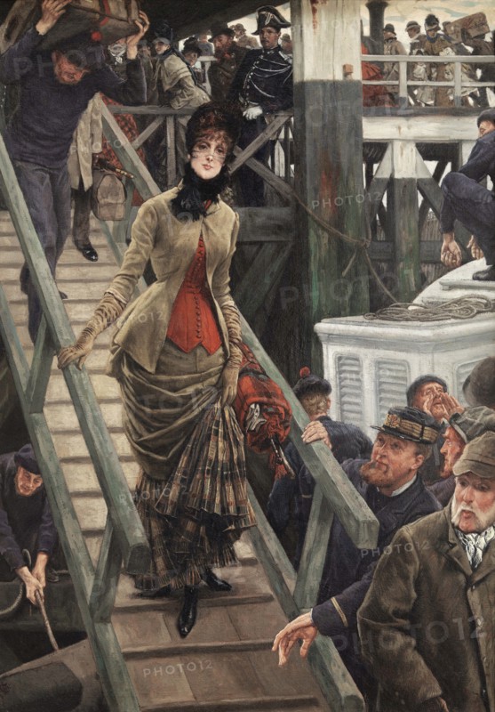 Embarkation in Calais, 1878-1881. Creator: James Tissot.