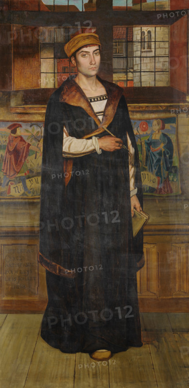 Portrait of the Painter Quentin Massys, 1868. Creator: Jan August Hendrik Leys.