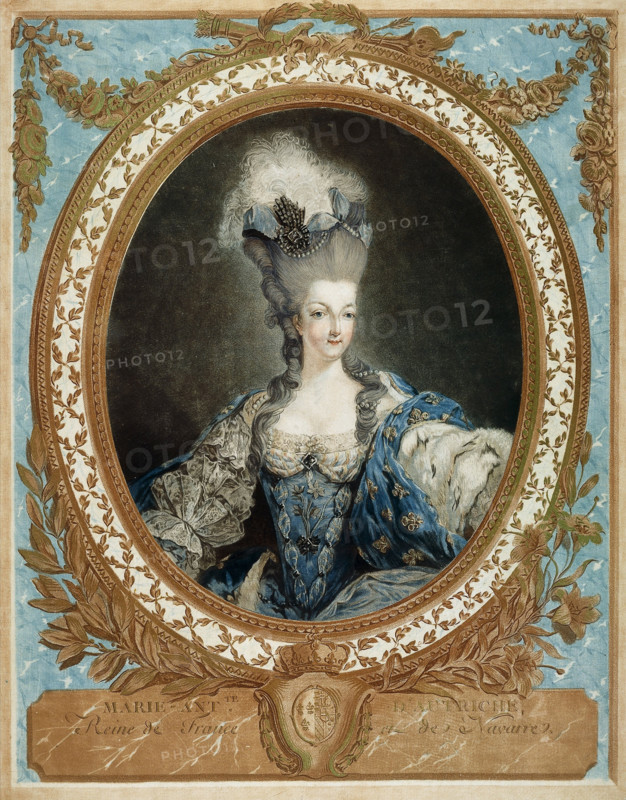 Portrait of Queen Marie Antoinette of France (1755-1793), 1777. Creator: Jean Francois Janinet.