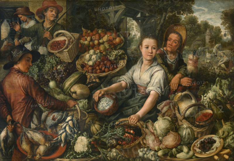 Vegetable Market, 1567. Creator: Joachim Beuckelaer.