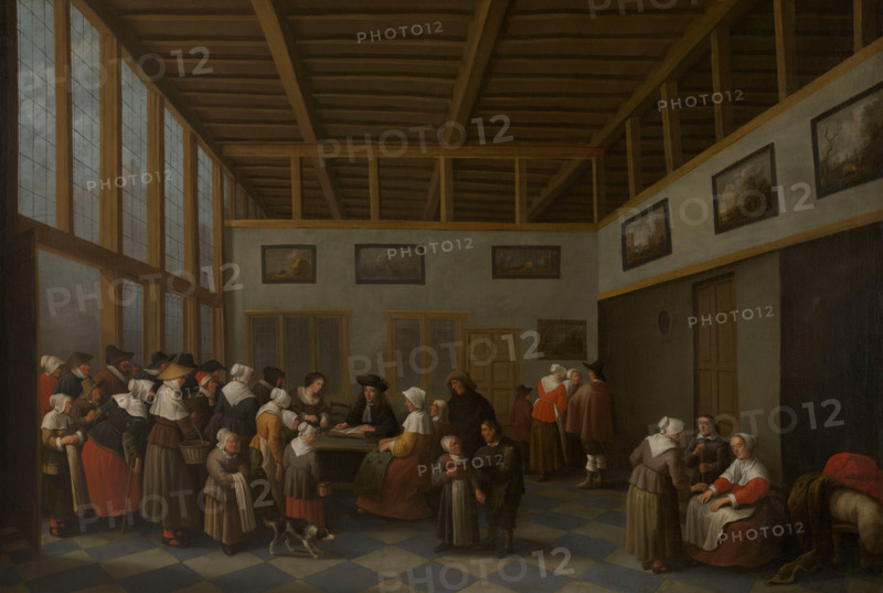 The Distribution to the Poor, c1654. Creator: Joost Cornelisz Droochsloot.