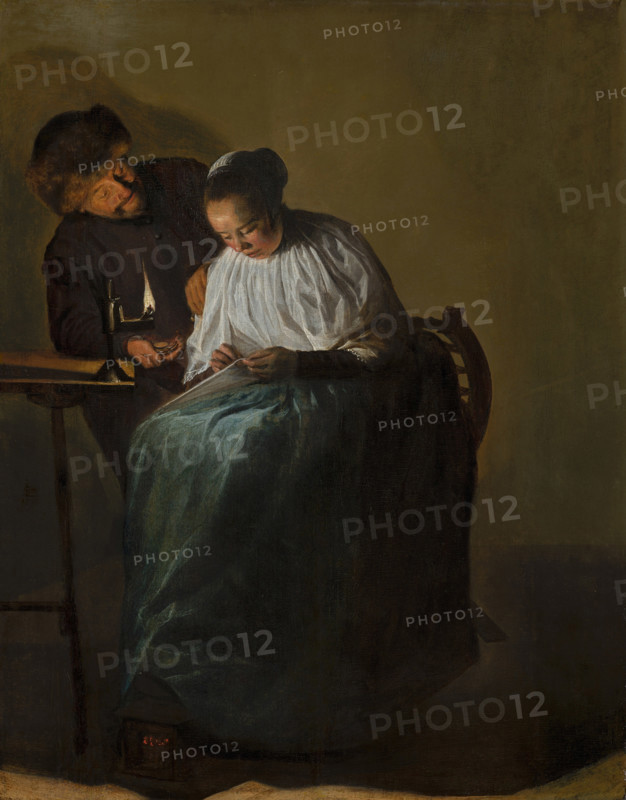 Man Offering Money to a Young Woman, 1631. Creator: Judith Leyster.