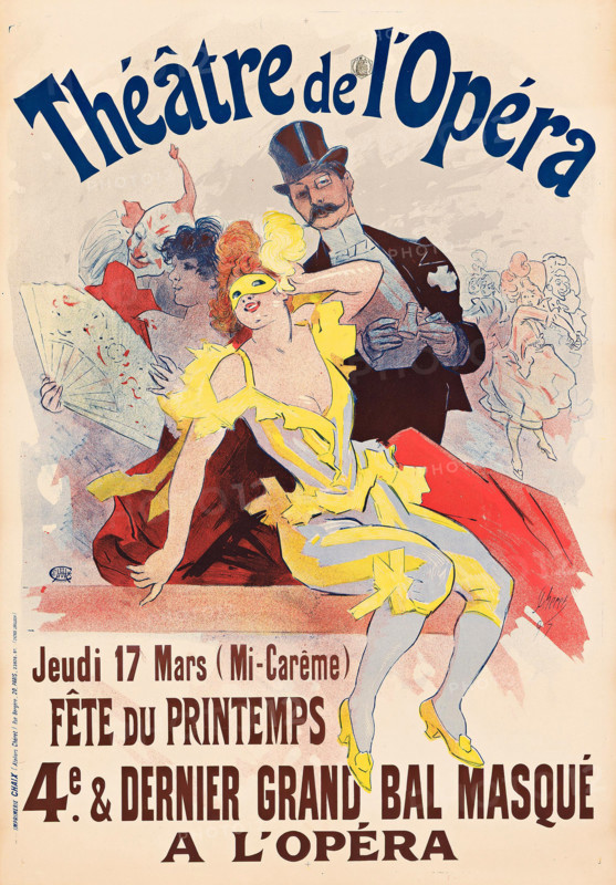 Théâtre de l'Opéra - 4e & Dernier Grand Bal Masqué, 1897. Creator: Jules Cheret.