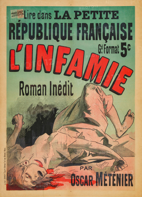 L'Infamie, 1890. Creator: Jules Cheret.