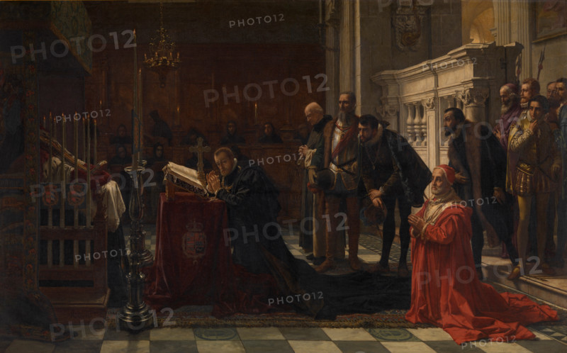 Philip II of Spain Honours Don John of Austria, 1873. Creator: Karel Ooms.