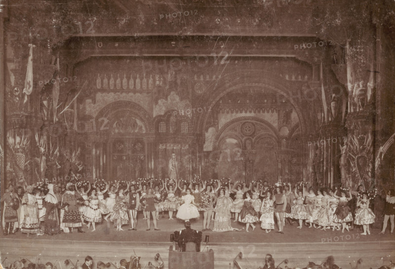 Scene from the ballet "Raymonda" by A. Glazunov, 1900. Creator: Karl August Fischer.