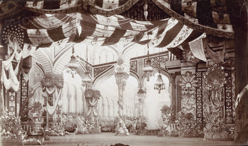 Naina's Magical Garden. Scene from the 3rd act of the opera "Ruslan and Lyudmila" by M.... c1900. Creator: Karl August Fischer.