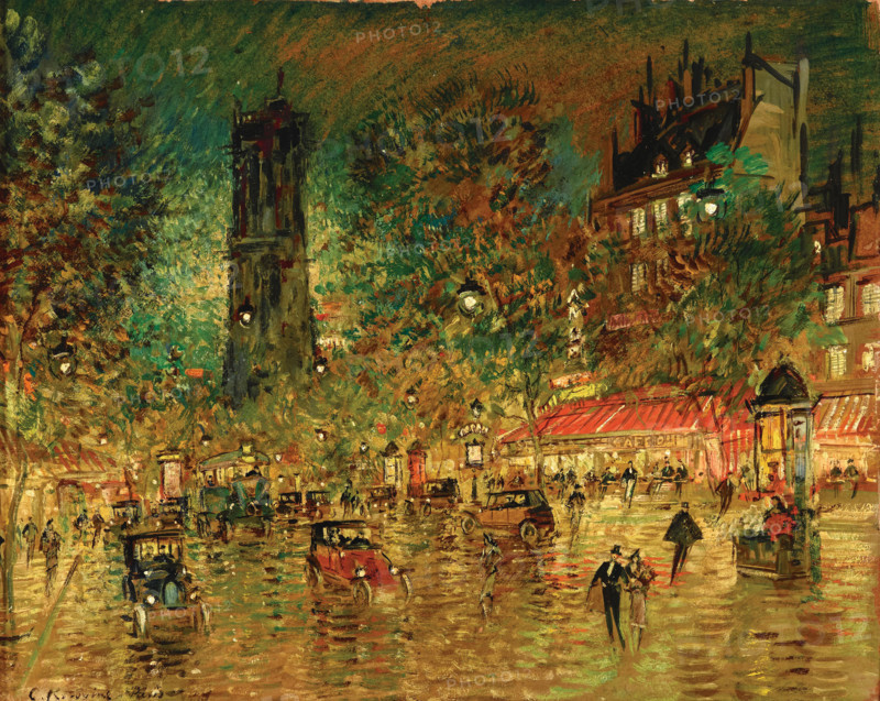 La Tour Saint-Jacques, c1910. Creator: Konstantin Korovin.