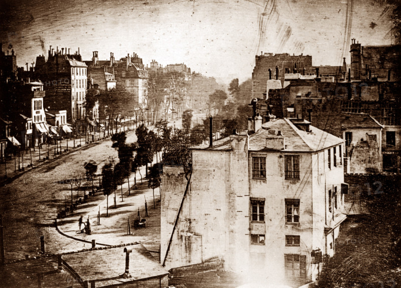 Boulevard du Temple, Paris, 1838. Creator: Louis Daguerre.