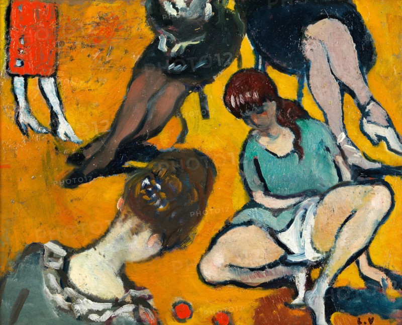 Fillette jouant au bois, 1919. Creator: Louis Valtat.