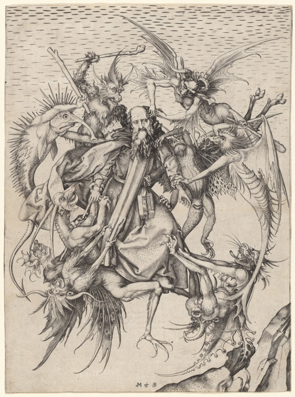 The Tribulations of Saint Anthony, c1470-1475. Creator: Martin Schongauer.