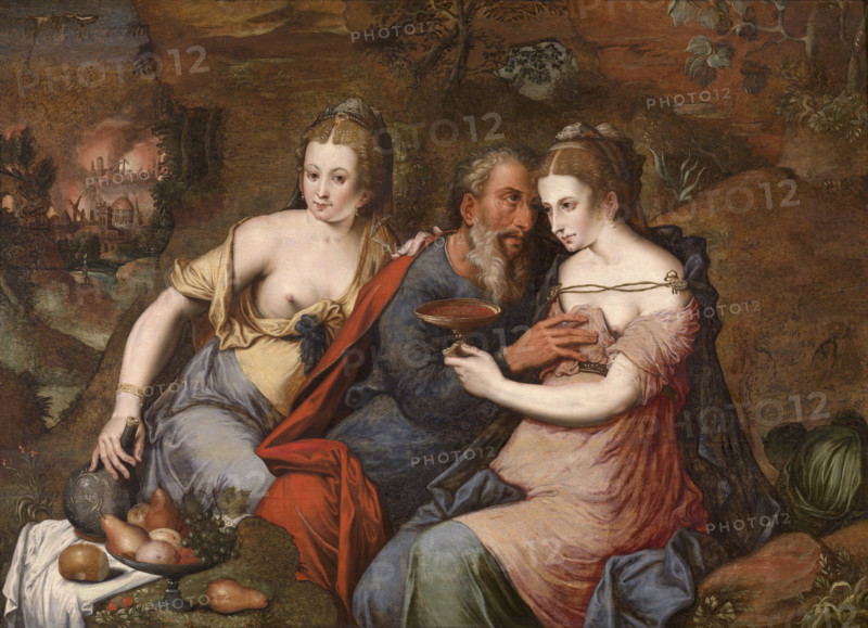 Lot and his Daughters, Between 1530 and 1560. Creator: Master of the Prodigal Son.