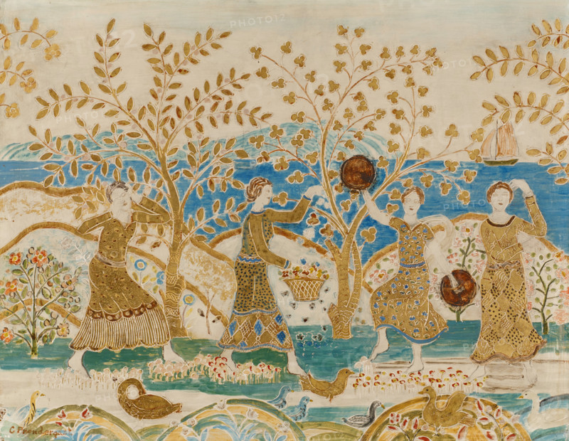 Dancing Figures. Creator: Maurice Brazil Prendergast.