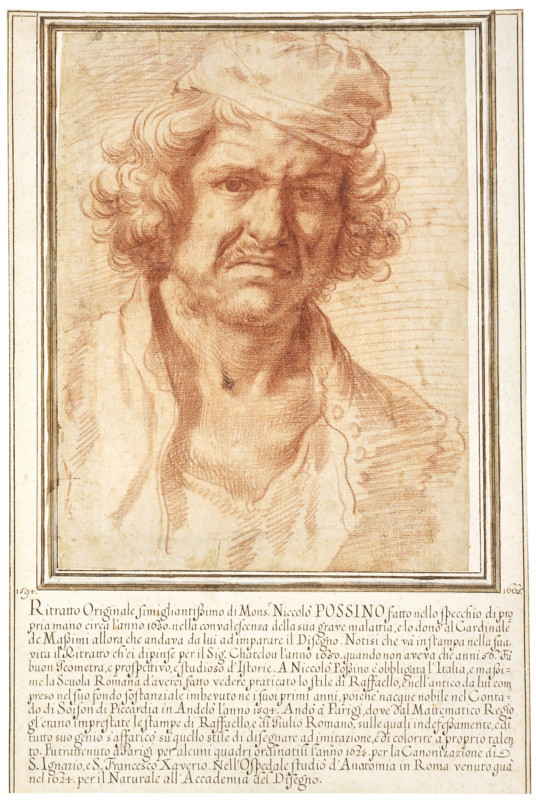 Self-portrait, 1630. Creator: Nicolas Poussin.