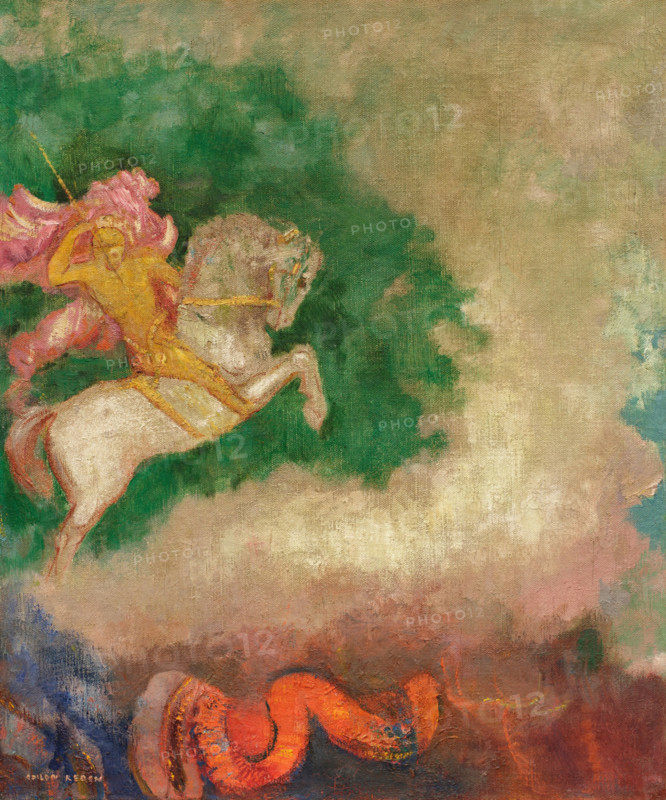 Saint George and the Dragon. Creator: Odilon Redon.