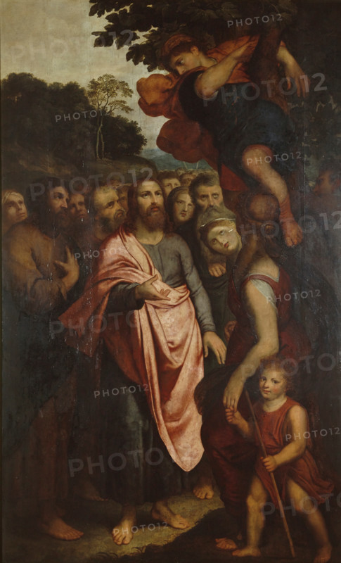 The Calling of Zacchaeus who is Sitting in a Fig Tree, 1605-1607. Creator: Otto Van Veen.