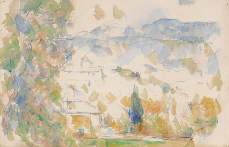Les Bastides Lou Deven et Barbaroux, 1900-1906. Creator: Paul Cezanne.