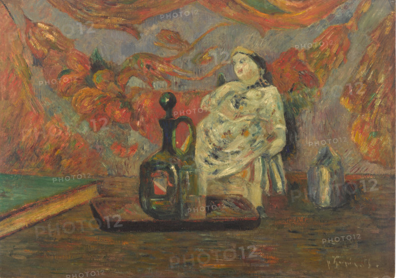Still Life with Carafon and Figurine, 1885. Creator: Paul Gauguin.