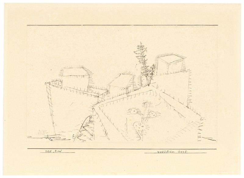 East-West Village, 1925. Creator: Paul Klee.