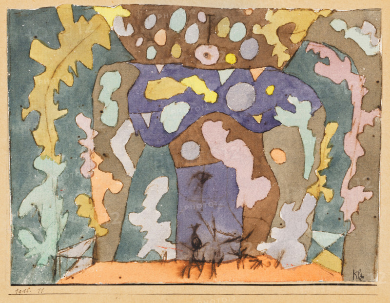 Kleines Bühnenbild (Small stage set), 1916. Creator: Paul Klee.