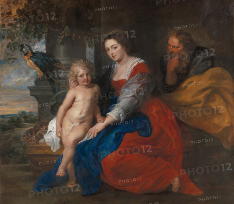 The Holy Family with the Parrot, c1614. Creator: Peter Paul Rubens.