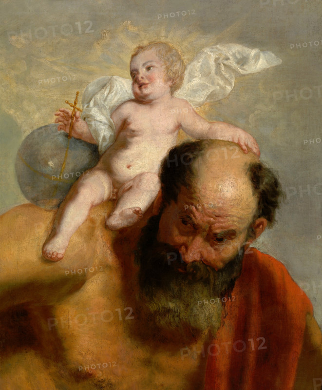 Saint Christopher, 17th century. Creator: Peter van Lint.