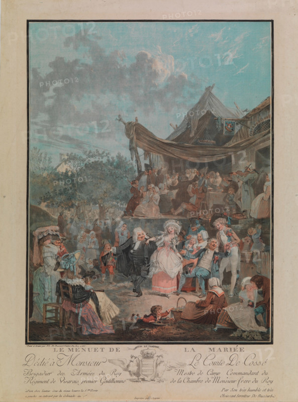 Le Menuet de la Mariée (The Bride's Minuet), 1786. Creator: Philibert Louis Debucourt.