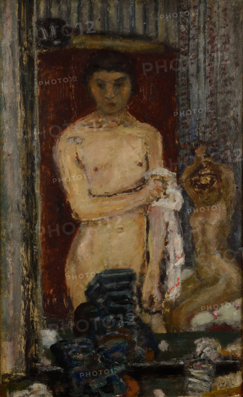 Nus se reflétant dans une glace (Nudes reflected in a mirror), 1907. Creator: Pierre Bonnard.