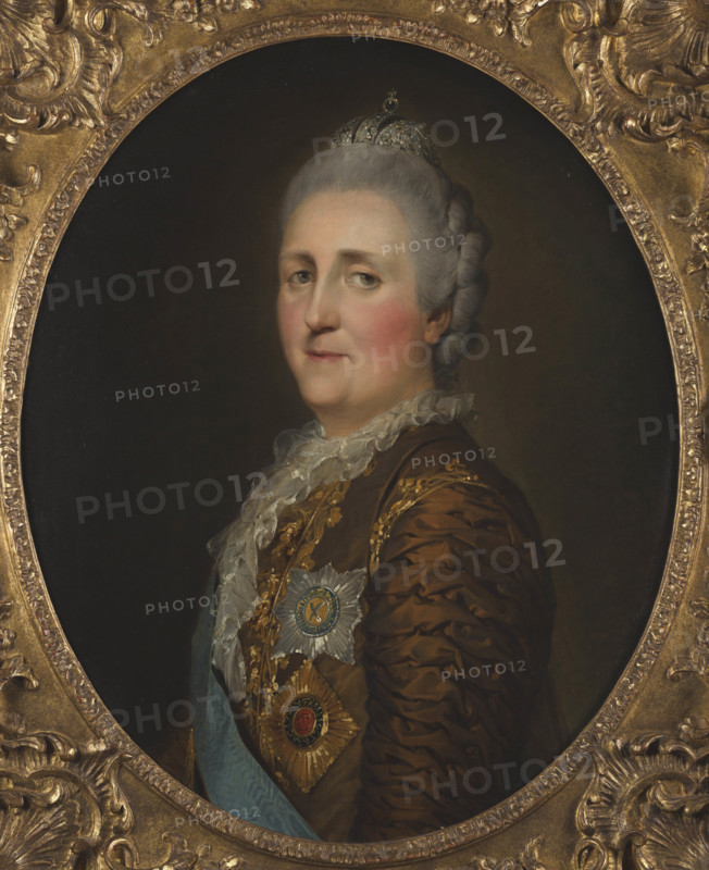 Portrait of Empress Catherine II (1729-1796), 1773. Creator: Pierre Etienne Falconet.