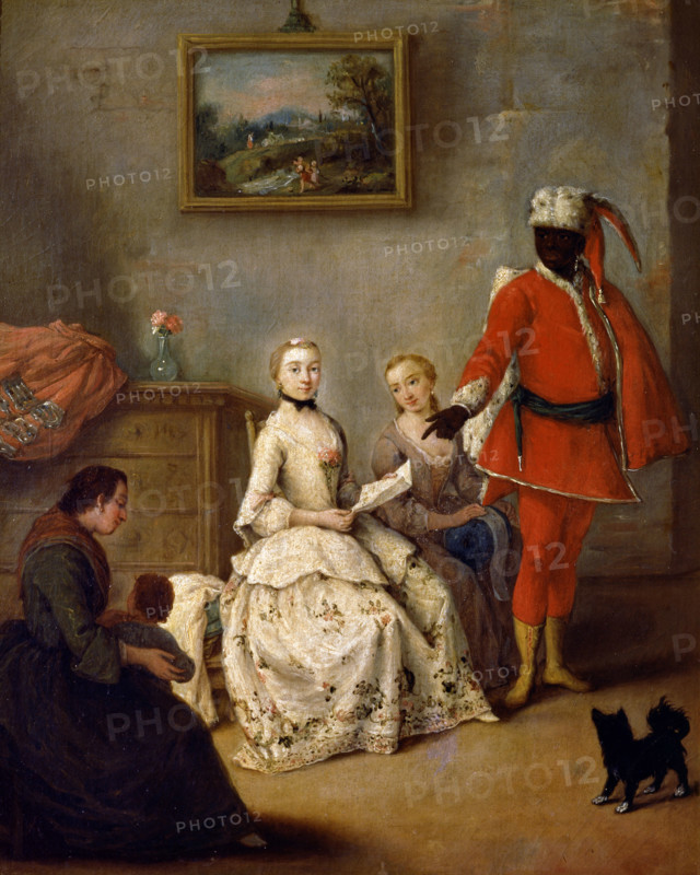 The letter of the moor, 1751. Creator: Pietro Longhi.