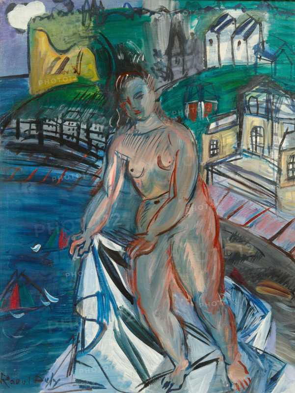 Bather at Sainte-Adresse. Creator: Raoul Dufy.