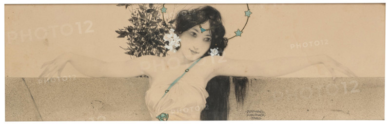 Allegory of a Woman in a Crown of Stars. Creator: Raphael Kirchner.