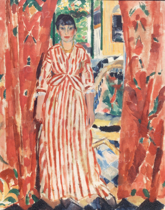 The red curtains, 1913. Creator: Rik Wouters.