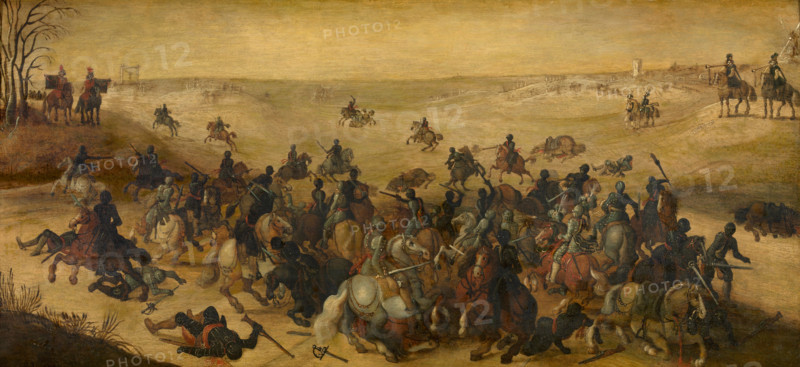 The Battle of Lekkerbeetje on 5 February 1600, 1601. Creator: Sebastian Vrancx.