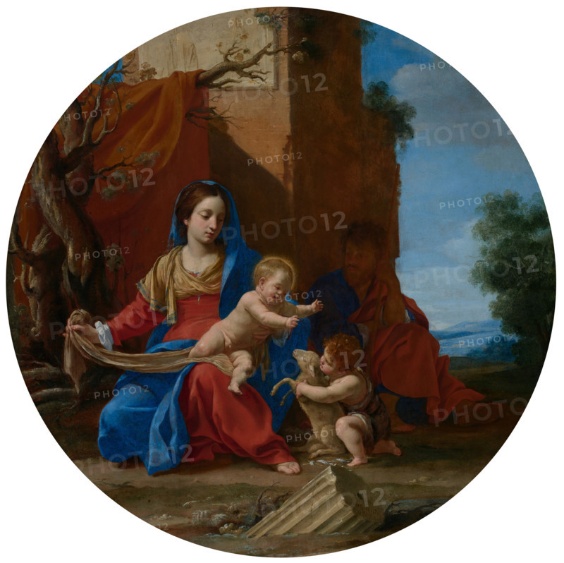 The Holy Family with the young John the Baptist, 1626. Creator: Simon Vouet.
