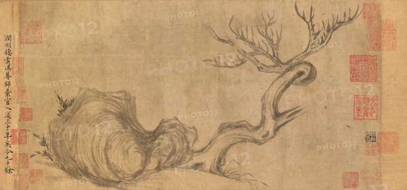 Wood and Rock (Handscroll), c1071-1101. Creator: Su Shi.