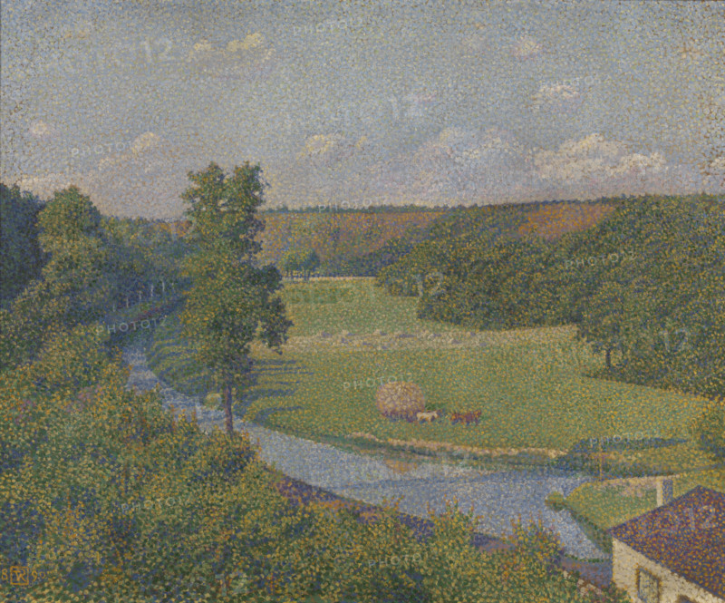 The valley of the Sambre, 1890. Creator: Théo van Rysselberghe.
