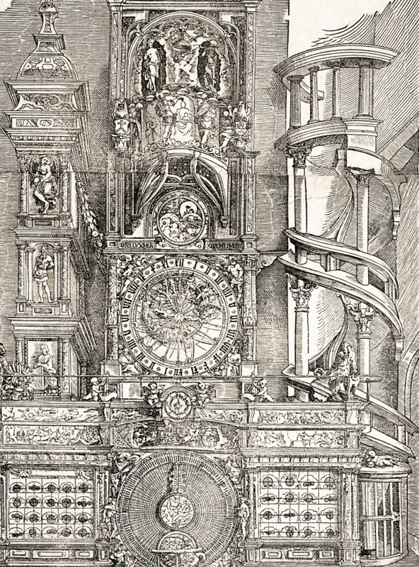 The Strasbourg Cathedral Astronomical Clock, 1574. Creator: Tobias Stimmer.